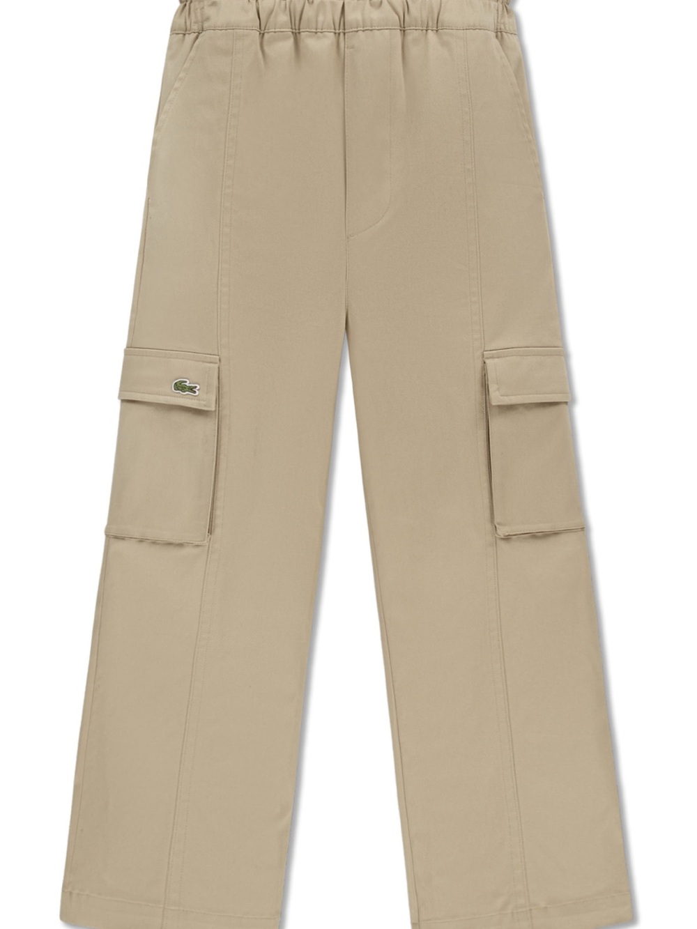 🐊 NWT Lacoste Kids Straight Leg Cargo Pants - Girls Size Medium (Big Kid)